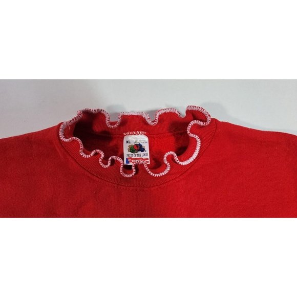 Vintage Indiana University IU Hoosiers  crewneck sweatshirt Size XL Made In Usa - Picture 3 of 7